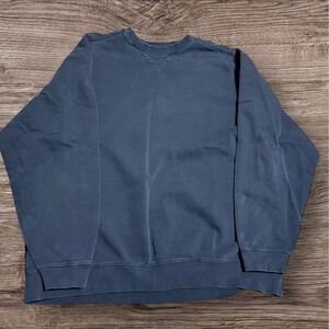 Vintage LL Bean Sweatshirt Men XXL Tall Navy Crewneck Sweater Y2K Blank Plain